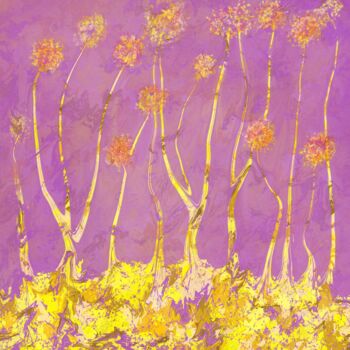 Peinture intitulée "Wild Botanical – Re…" par Martyn Dymott, Œuvre d'art originale, Peinture numérique