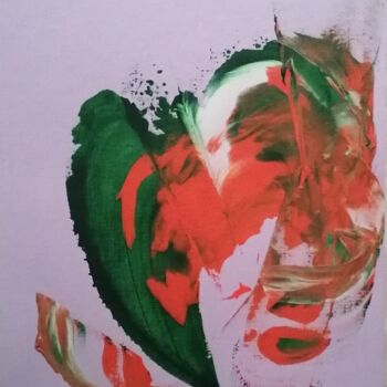 Painting titled "Printanier I" by Gisèle Dalla Longa, Original Artwork, Acrylic