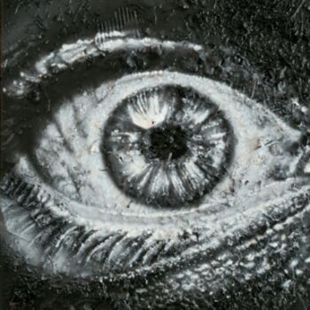 Painting titled "Focus" by Rebeb, Original Artwork, Acrylic Mounted on Wood Stretcher frame
