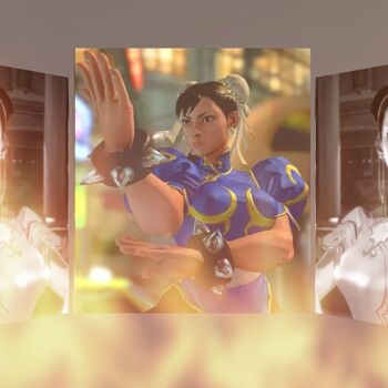 Digital Arts με τίτλο "Chun-Li Tribute" από Massimo Naibo, Αυθεντικά έργα τέχνης, 2D ψηφιακή εργασία