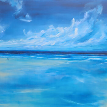 Malerei mit dem Titel "The enchanting coast" von Sophia Kühn, Original-Kunstwerk, Acryl
