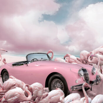 摄影 标题为“California Dreaming…” 由Cheraine Collette, 原创艺术品, 数字油画 安装在其他刚性面板上