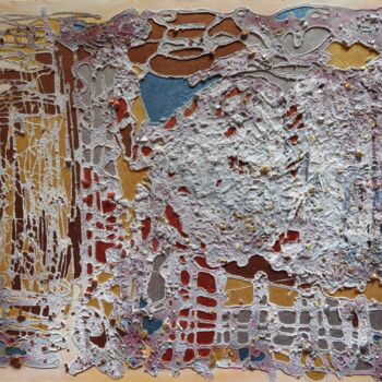 Peinture intitulée "Mars ou Vénus  pays…" par Clau Redier-Clément, Œuvre d'art originale, Encre Monté sur Châssis en bois