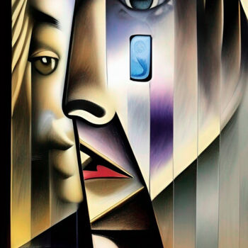 Painting titled "The secret world of…" by Anna Alekberova, Original Artwork, Oil Mounted on Wood Stretcher frame