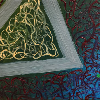 Картина под названием "Energy art painting…" - Aurmsorne, Подлинное произведение искусства, Масло