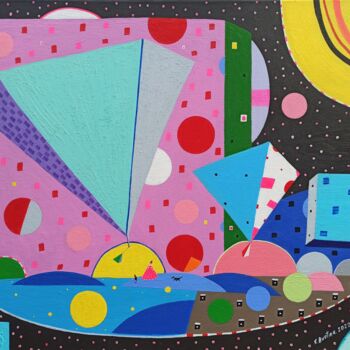 「Enlighten My Own My…」というタイトルの絵画 Katrina Avotinaによって, オリジナルのアートワーク, アクリル