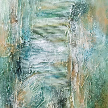 Schilderij getiteld "The perfume of mind" door Alexandra Petropoulou, Origineel Kunstwerk, Acryl Gemonteerd op Frame voor ho…