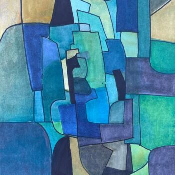 Painting titled "Seattle" by Arnaud Quercy, Original Artwork, Watercolor