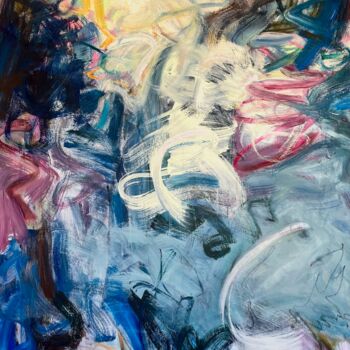 Painting titled "Overflow" by Nancy J. Mclaughlin, Original Artwork, Acrylic