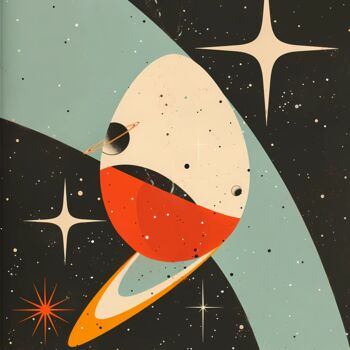 Painting titled "Cosmic genesis" by Kate Ryz, Original Artwork, Digital Painting