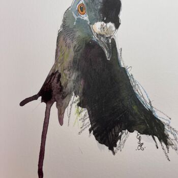 제목이 "Gringo, the rescued…"인 미술작품 Elodie M. Richard로, 원작, 수채화