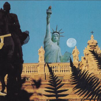 Collages titled "Satues" by Emilie Desault, Original Artwork, Collages