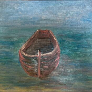 Peinture intitulée "L'attente" par Agata Caliendo - Krystkowiak, Œuvre d'art originale, Acrylique