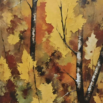 "Autumn #3" başlıklı Dijital Sanat Kyozai tarafından, Orijinal sanat, AI tarafından oluşturulan görüntü