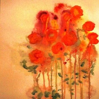 Painting titled "052024-3 Fleurs" by Philip Moreau, Original Artwork, Acrylic
