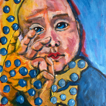 Painting titled "Stop time" by Anna Maria Valesova, Original Artwork, Acrylic