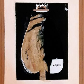 Painting titled "O Rei" by Adilson Fernandes, Original Artwork, Graphite