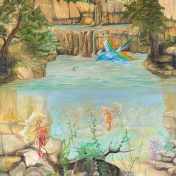 Painting titled "Gregory Piro Piro p…" by Gregory Pyra Piro, Original Artwork, Oil Mounted on Wood Stretcher frame