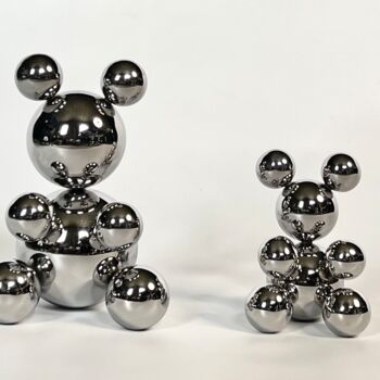 Γλυπτική με τίτλο "Stainless Steel Bea…" από Iryna Antoniuk (IRENA TONE), Αυθεντικά έργα τέχνης, Από ανοξείδωτο χάλυβα