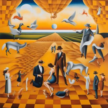 绘画 标题为“End of cultivation” 由Eduardo Vidal, 原创艺术品, 数字油画