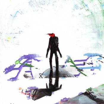 Peinture intitulée "Headless 24" par Vaxo Lang, Œuvre d'art originale, Acrylique