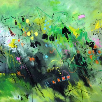 Peinture intitulée "At the beginning wa…" par Pol Ledent, Œuvre d'art originale, Huile Monté sur Châssis en bois