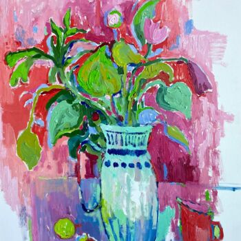 Peinture intitulée "Spring air" par Kseniia Kozhakhanova, Œuvre d'art originale, Huile
