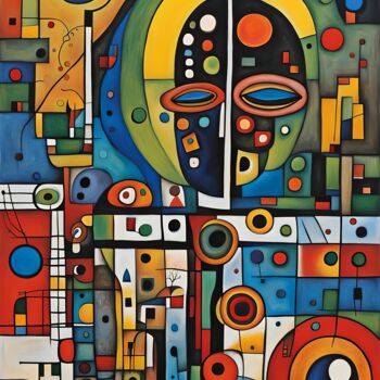 Arts numériques intitulée ""Pulse of chaos" -…" par K287, Œuvre d'art originale, Image générée par l'IA