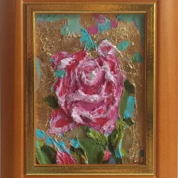 Painting titled "Optimistic Painting…" by Svetlana Sindere, Original Artwork, Oil Mounted on Cardboard
