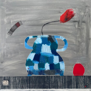 Painting titled "Can I Tell You A Se…" by Robin Kerr, Original Artwork, Acrylic