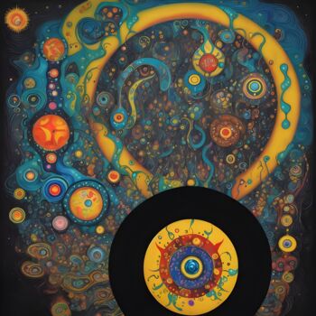 Arts numériques intitulée ""Pulse of chaos" -…" par K287, Œuvre d'art originale, Image générée par l'IA