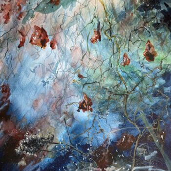 "Entrelac de feuille…" başlıklı Tablo Colorlinka tarafından, Orijinal sanat, Suluboya