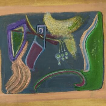 Painting titled "ABSTRACTION 13" by Juan Luis Gandulfo, Original Artwork, Acrylic Mounted on Wood Stretcher frame