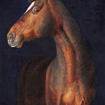 绘画 标题为“Red horse” 由Andrey Maysky, 原创艺术品, 油