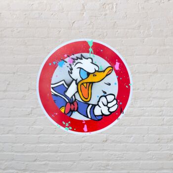 Painting titled "QUACK ADDICT" by Max Sperber, Original Artwork, Spray paint