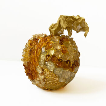 雕塑 标题为“Golden Apple” 由Elena Kirillova, 原创艺术品, 镶嵌