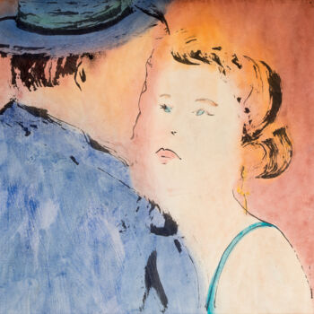 「Stay in doors, they…」というタイトルの絵画 Marcel Garbiによって, オリジナルのアートワーク, 水彩画