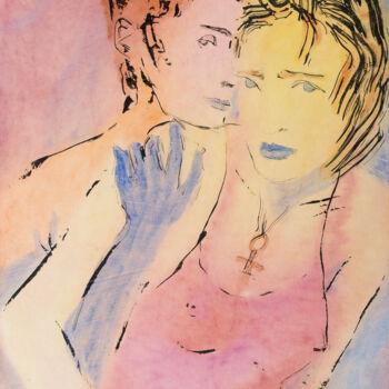 Peinture intitulée "I'll show you somet…" par Marcel Garbi, Œuvre d'art originale, Aquarelle
