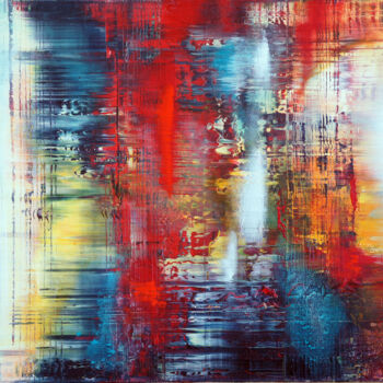 「Ohne Titel, abstrac…」というタイトルの絵画 Konstantin Grabowskiによって, オリジナルのアートワーク, アクリル ウッドストレッチャーフレームにマウント