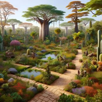 제목이 "Verdant Majesty: A…"인 디지털 아트 Alberto Capitani로, 원작, AI 생성 이미지