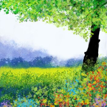 제목이 "Wild Botanical – Fi…"인 디지털 아트 Martyn Dymott로, 원작, 디지털 페인팅