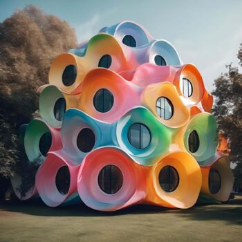 Arte digitale intitolato "The Bubbled Brillia…" da Alberto Capitani, Opera d'arte originale, Immagine generata dall'IA