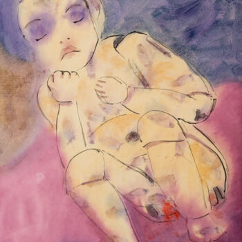 绘画 标题为“Broken children” 由Marcel Garbi, 原创艺术品, 水彩