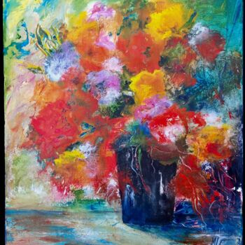 Peinture intitulée "Exubérance" par Michèle Labbrecayla, Œuvre d'art originale, Acrylique