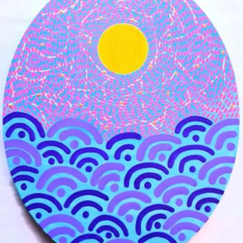Painting titled "NAO" by Suki Artiste, Original Artwork, Acrylic Mounted on Wood Stretcher frame