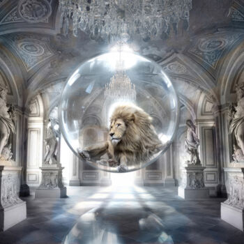 제목이 "Royal Bubble (Frame…"인 사진 Cheraine Collette로, 원작, 디지털 페인팅 기타 단단한 패널에 장착됨