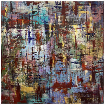 「Untitled_002」というタイトルの絵画 Avinash Piseによって, オリジナルのアートワーク, アクリル
