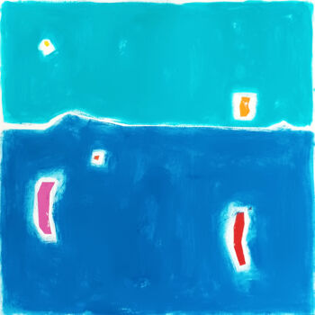 Peinture intitulée "The sea II" par Luis Medina, Œuvre d'art originale, Acrylique