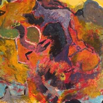 Painting titled "TOURBILLON" by Isabelle Scheidt, Original Artwork, Acrylic
