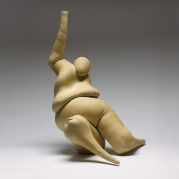 Sculpture intitulée "Ocre" par Andrii Kyrychenko, Œuvre d'art originale, Céramique